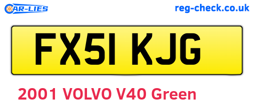 FX51KJG are the vehicle registration plates.