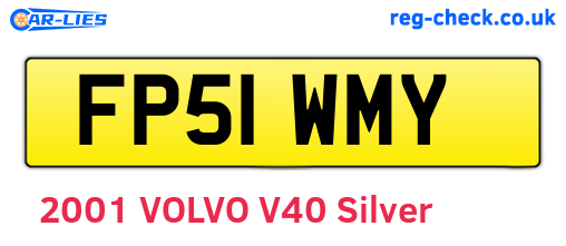 FP51WMY are the vehicle registration plates.
