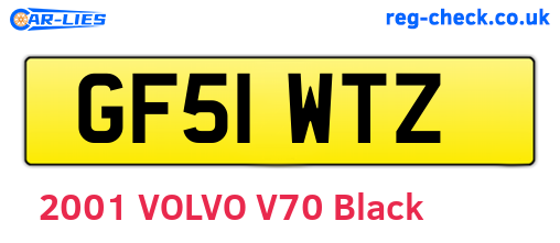 GF51WTZ are the vehicle registration plates.