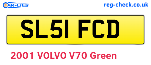 SL51FCD are the vehicle registration plates.