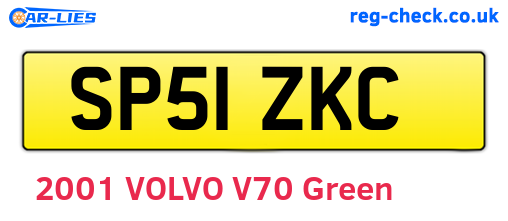 SP51ZKC are the vehicle registration plates.