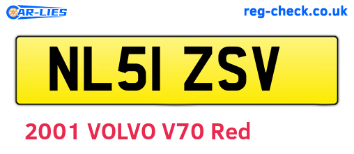 NL51ZSV are the vehicle registration plates.