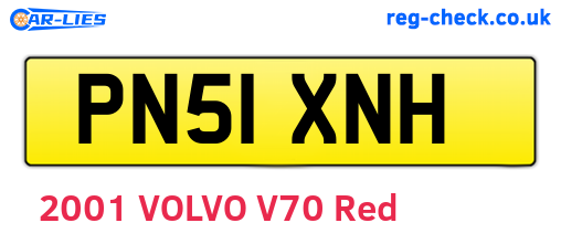 PN51XNH are the vehicle registration plates.