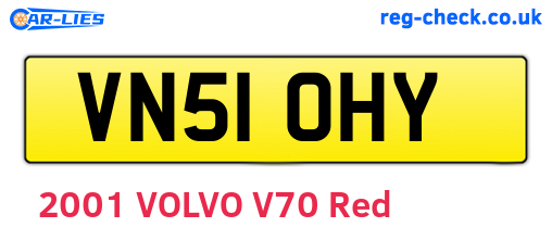 VN51OHY are the vehicle registration plates.