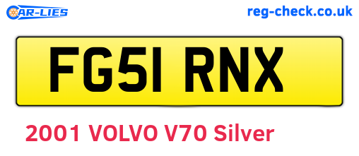 FG51RNX are the vehicle registration plates.