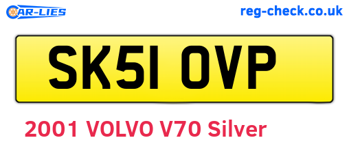 SK51OVP are the vehicle registration plates.