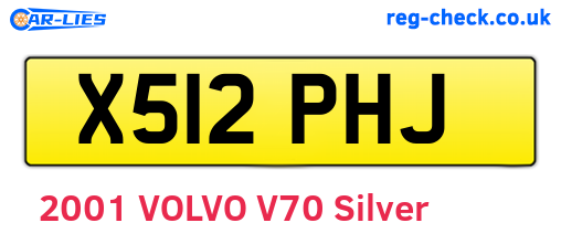X512PHJ are the vehicle registration plates.