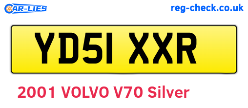 YD51XXR are the vehicle registration plates.