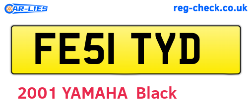 FE51TYD are the vehicle registration plates.