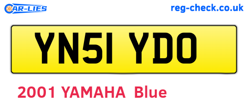 YN51YDO are the vehicle registration plates.
