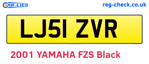 LJ51ZVR are the vehicle registration plates.