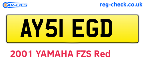AY51EGD are the vehicle registration plates.
