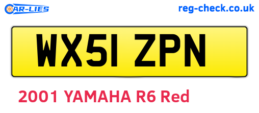 WX51ZPN are the vehicle registration plates.