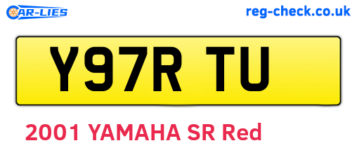 Y97RTU are the vehicle registration plates.