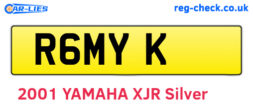 R6MYK are the vehicle registration plates.