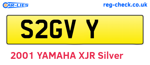 S2GVY are the vehicle registration plates.