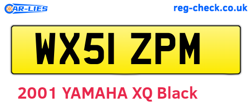 WX51ZPM are the vehicle registration plates.