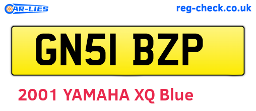 GN51BZP are the vehicle registration plates.