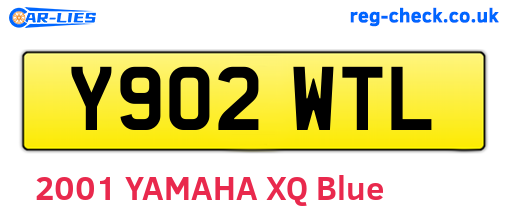 Y902WTL are the vehicle registration plates.