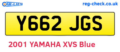 Y662JGS are the vehicle registration plates.