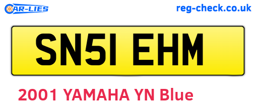 SN51EHM are the vehicle registration plates.
