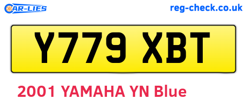 Y779XBT are the vehicle registration plates.