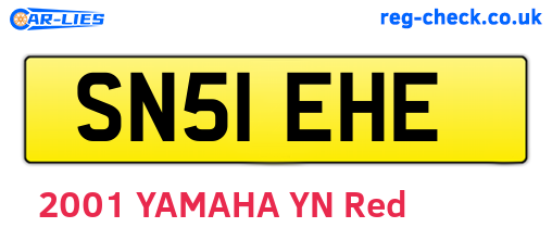 SN51EHE are the vehicle registration plates.