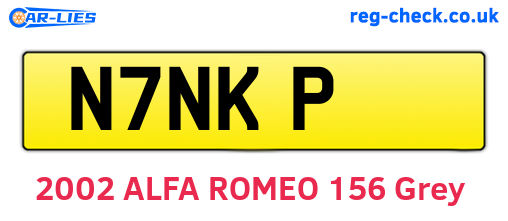 N7NKP are the vehicle registration plates.