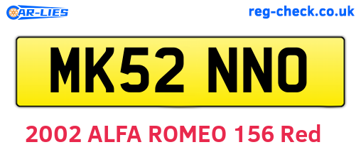 MK52NNO are the vehicle registration plates.