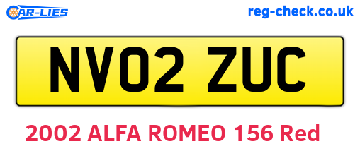 NV02ZUC are the vehicle registration plates.