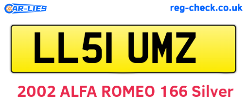 LL51UMZ are the vehicle registration plates.