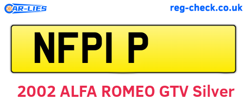 NFP1P are the vehicle registration plates.