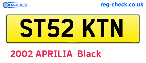 ST52KTN are the vehicle registration plates.