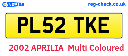 PL52TKE are the vehicle registration plates.