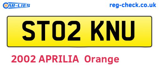 ST02KNU are the vehicle registration plates.