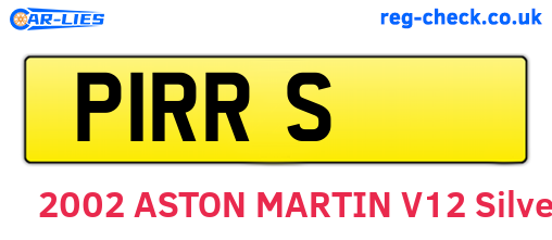 P1RRS are the vehicle registration plates.