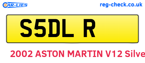 S5DLR are the vehicle registration plates.