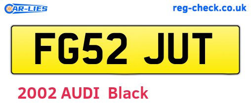 FG52JUT are the vehicle registration plates.