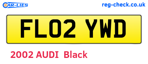FL02YWD are the vehicle registration plates.