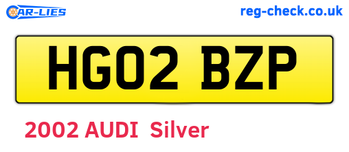 HG02BZP are the vehicle registration plates.