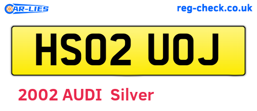 HS02UOJ are the vehicle registration plates.