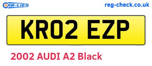 KR02EZP are the vehicle registration plates.