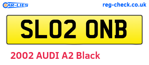 SL02ONB are the vehicle registration plates.