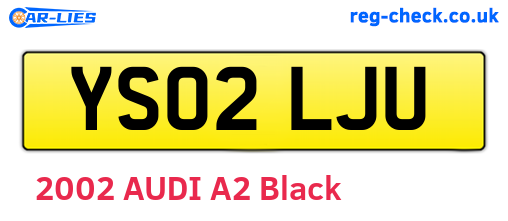 YS02LJU are the vehicle registration plates.