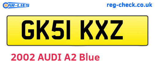 GK51KXZ are the vehicle registration plates.
