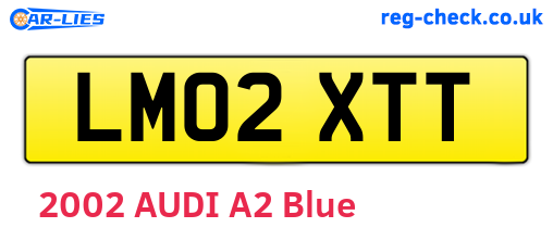 LM02XTT are the vehicle registration plates.