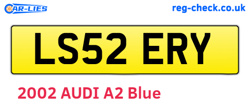 LS52ERY are the vehicle registration plates.