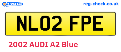 NL02FPE are the vehicle registration plates.