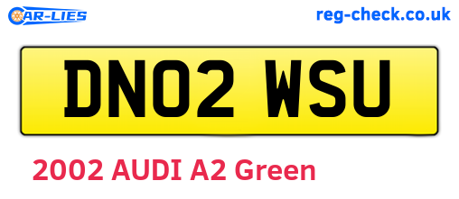 DN02WSU are the vehicle registration plates.