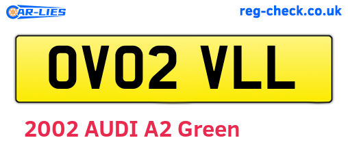 OV02VLL are the vehicle registration plates.